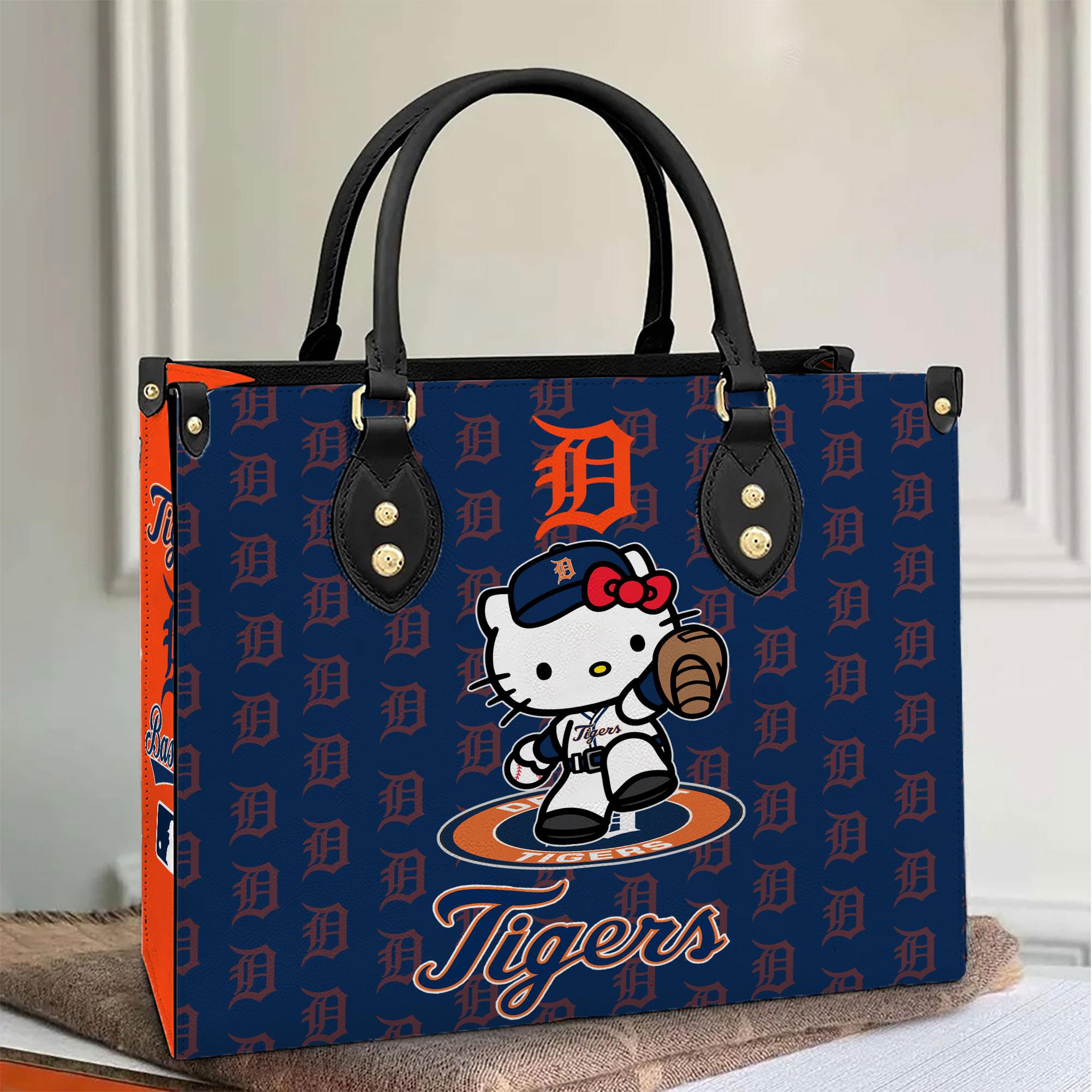 Detroit Tigers Kitty Women Leather Hand Bag M1 