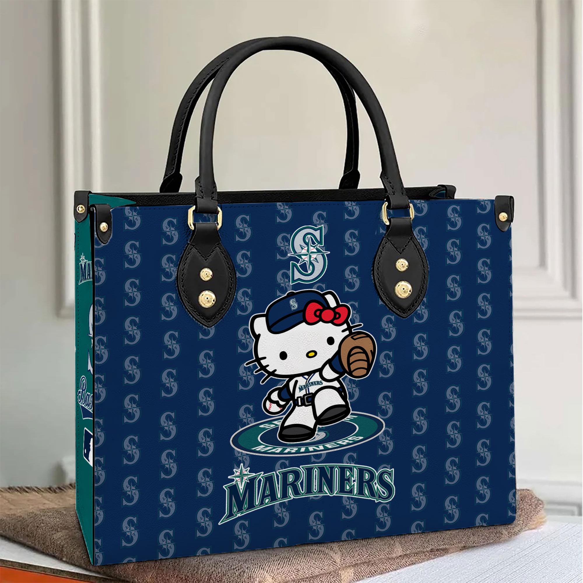 Seattle Mariners Kitty Women Leather Hand Bag M1 