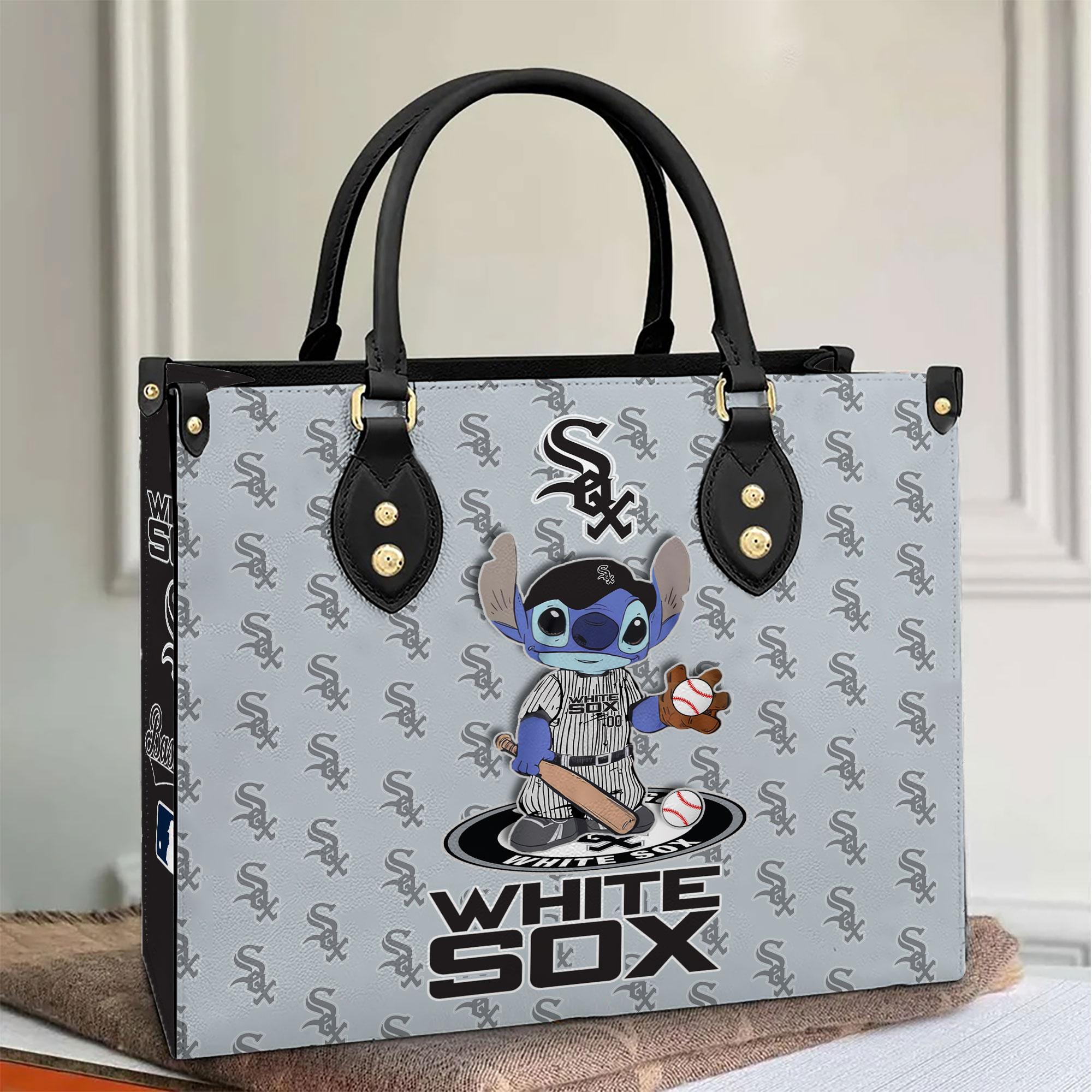Chicago White Sox Stitch Women Leather Hand Bag M1 