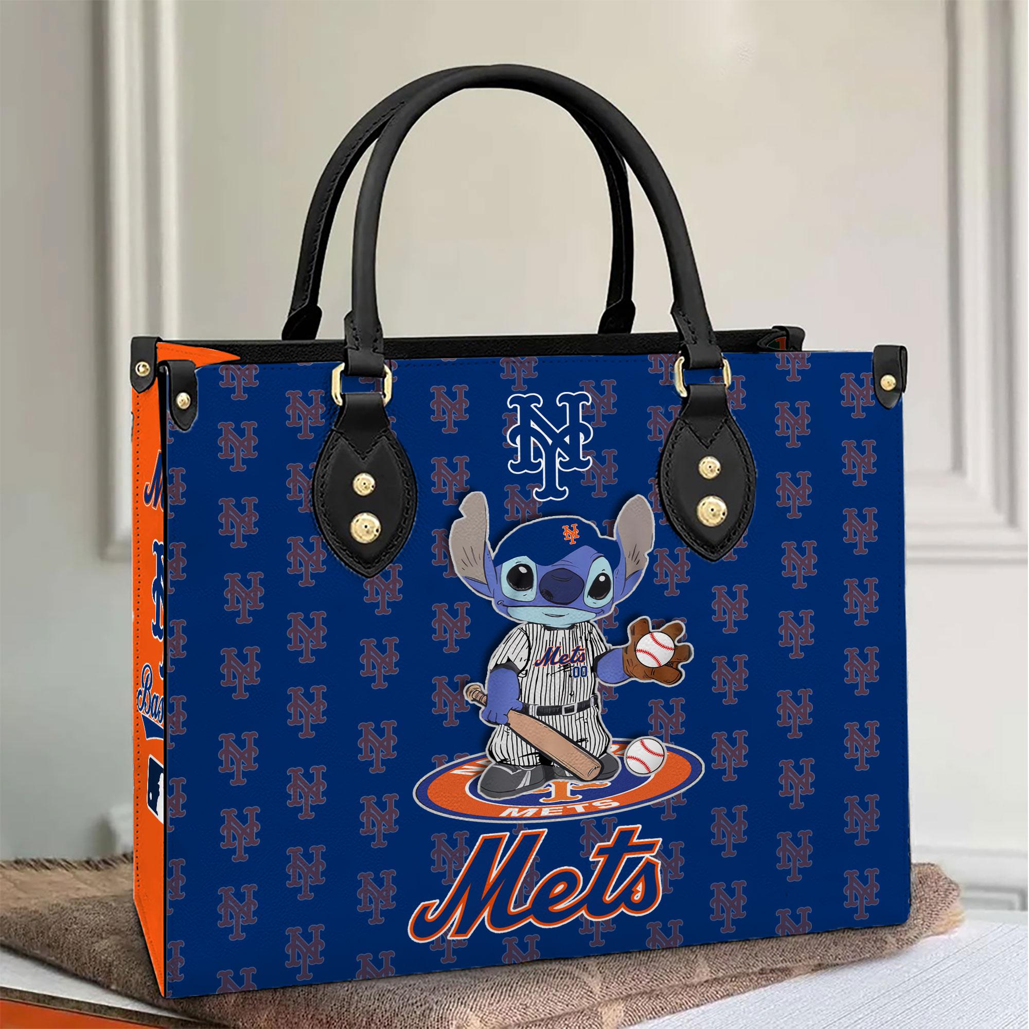 New York Mets Stitch Women Leather Hand Bag M1
