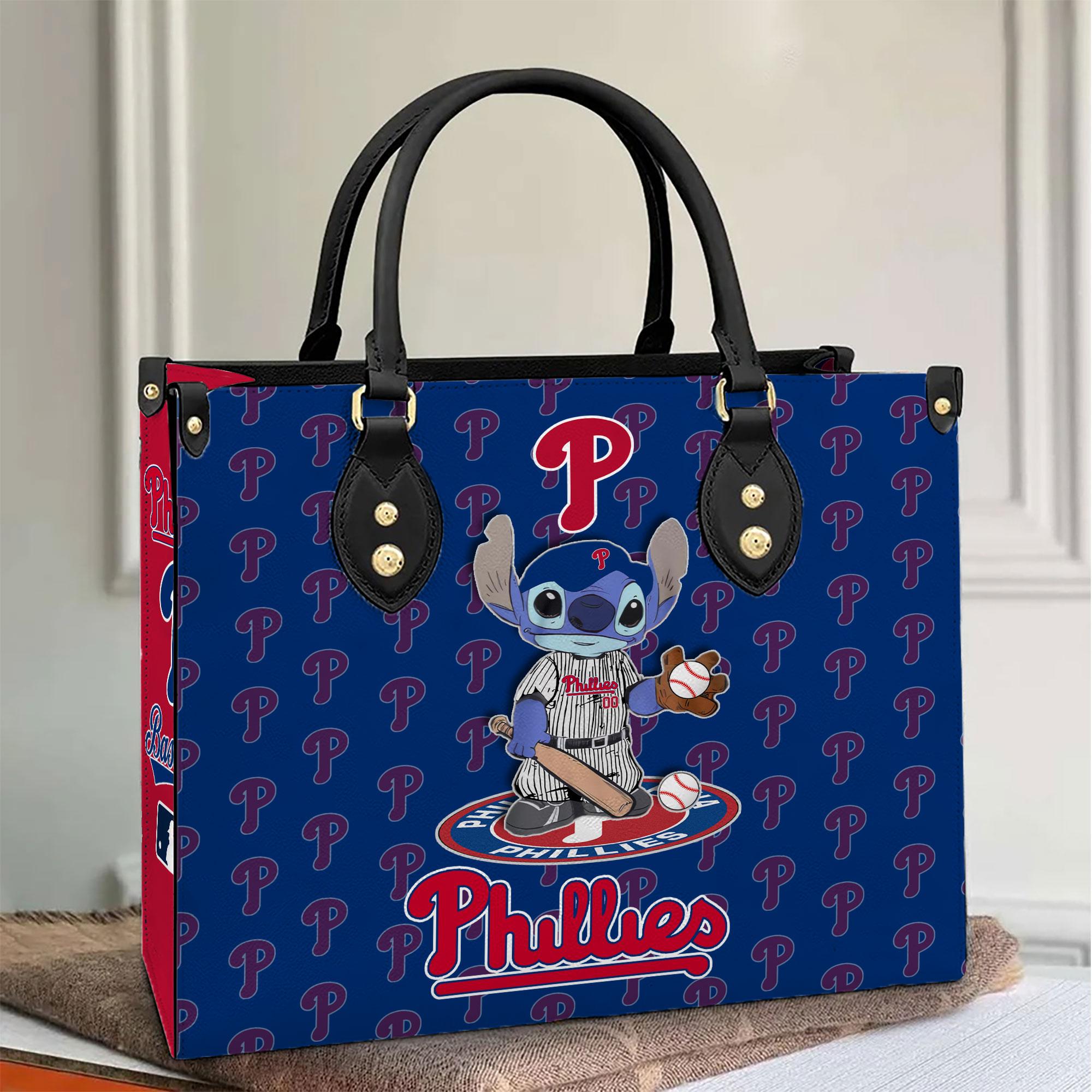 Philadelphia Phillies Stitch Women Leather Hand Bag M1 