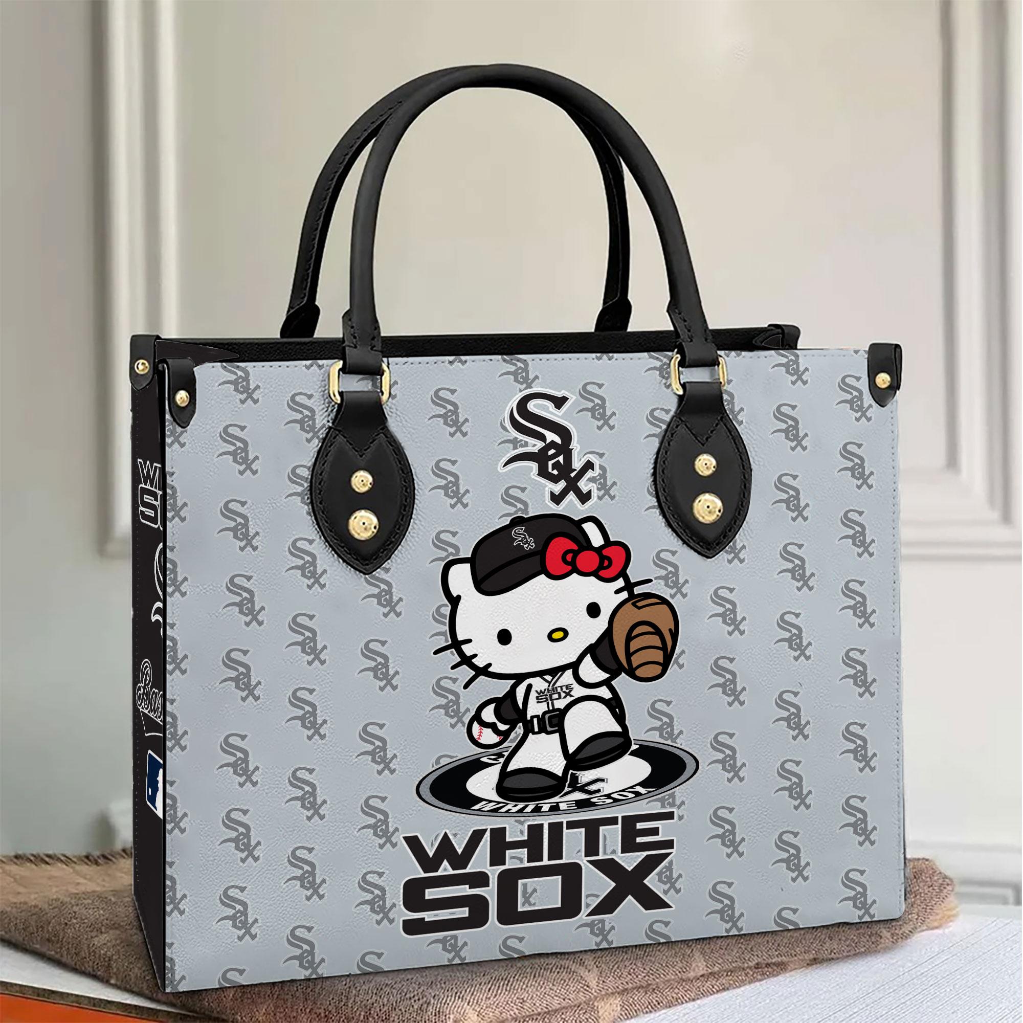 Chicago White Sox Kitty Women Leather Hand Bag M1 