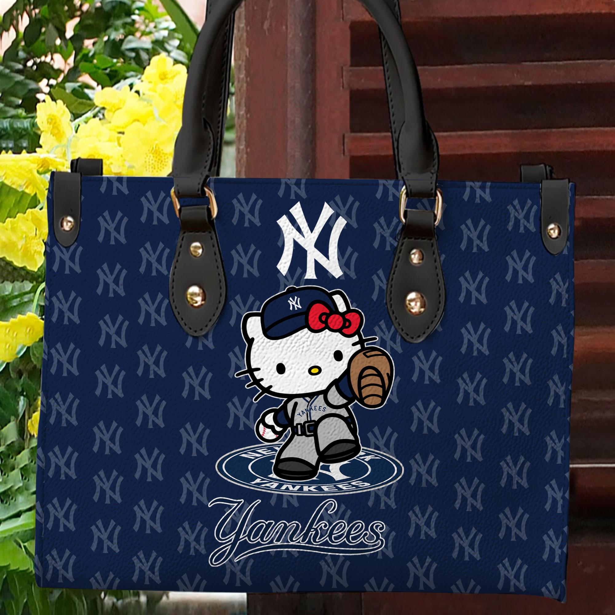 New York Yankees Kitty Women Leather Hand Bag M1 