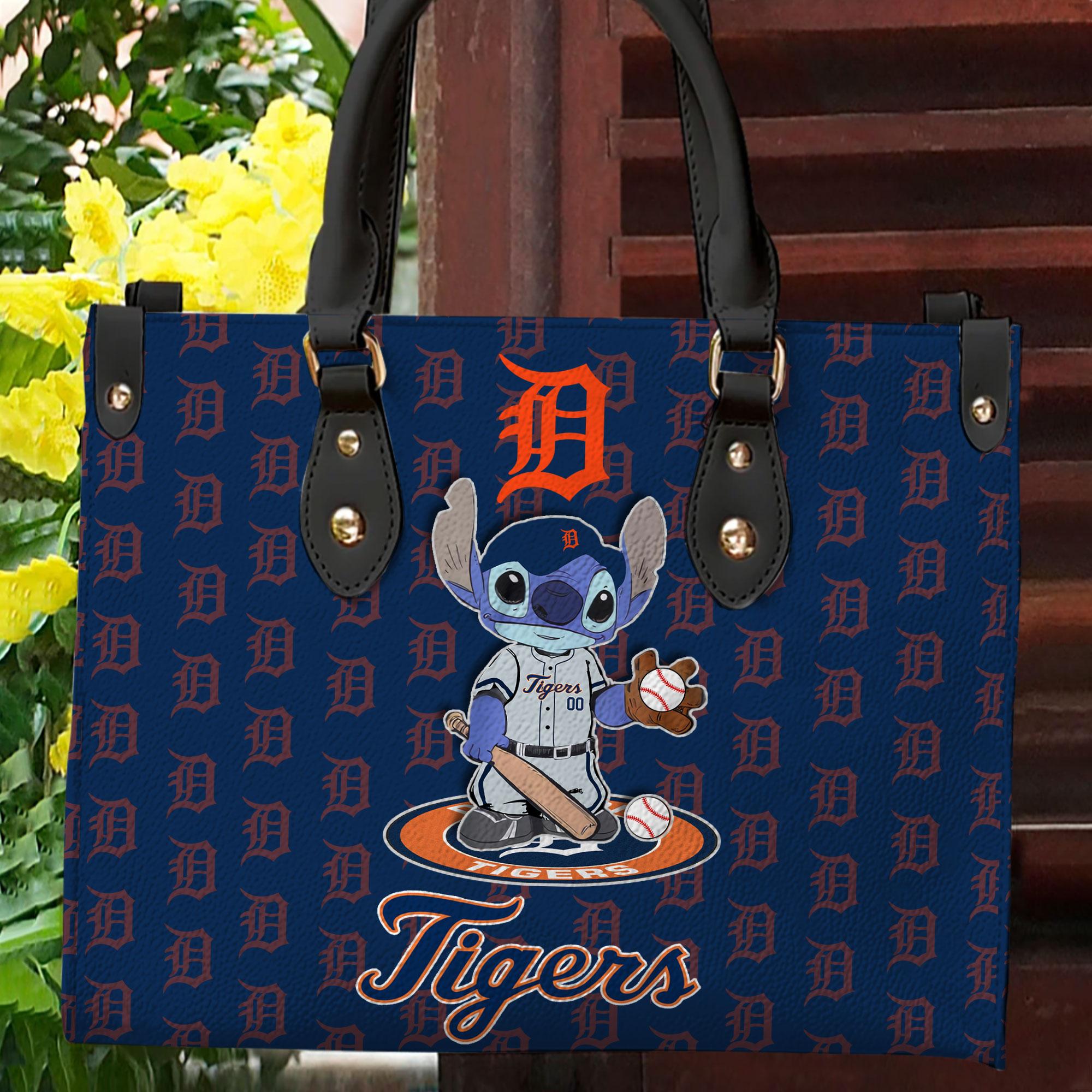 Detroit Tigers Stitch Women Leather Hand Bag M1 