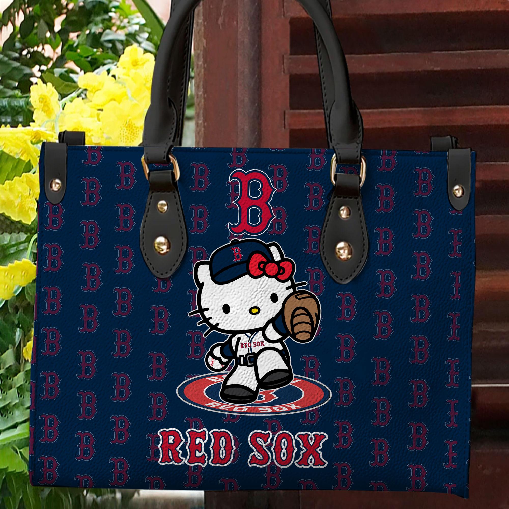 Boston Red Sox Kitty Women Leather Hand Bag M1 