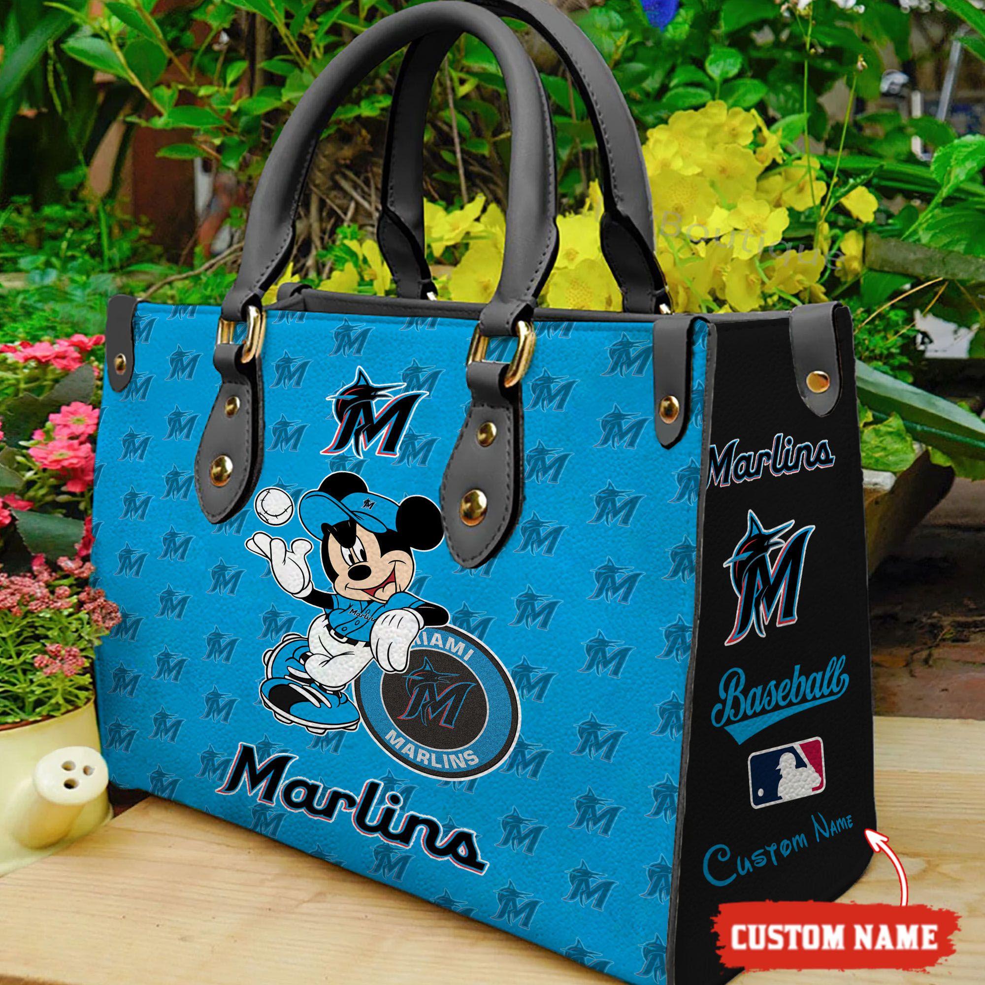 Miami Marlins Mickey Women Leather Hand Bag M1 0805DS005