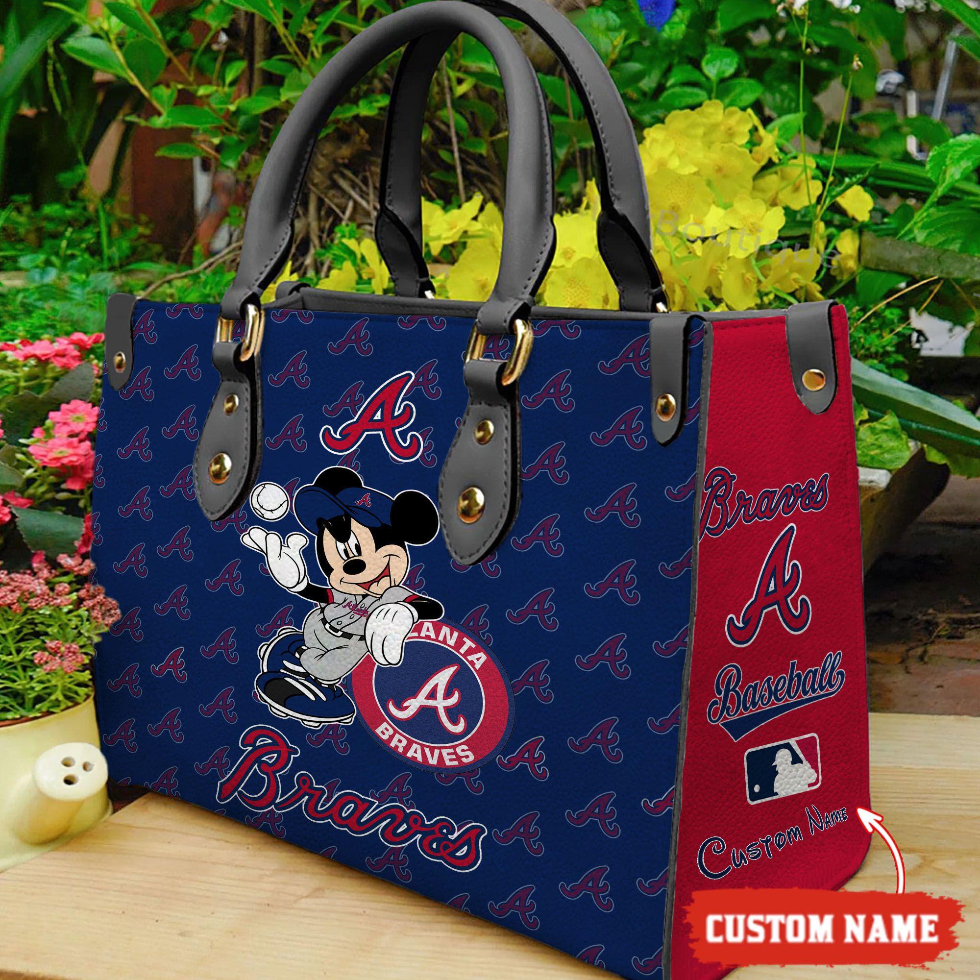 Atlanta Braves Mickey Women Leather Hand Bag M1 0805DS005