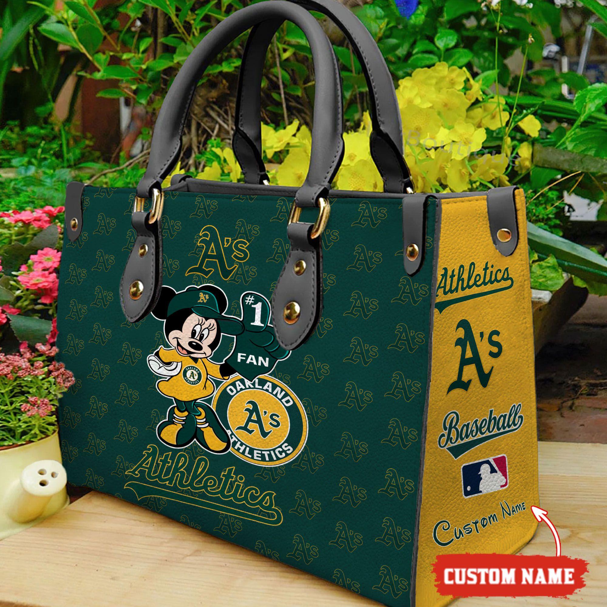 Oakland Athletics Minnie Women Leather Hand Bag M1 0805DS005