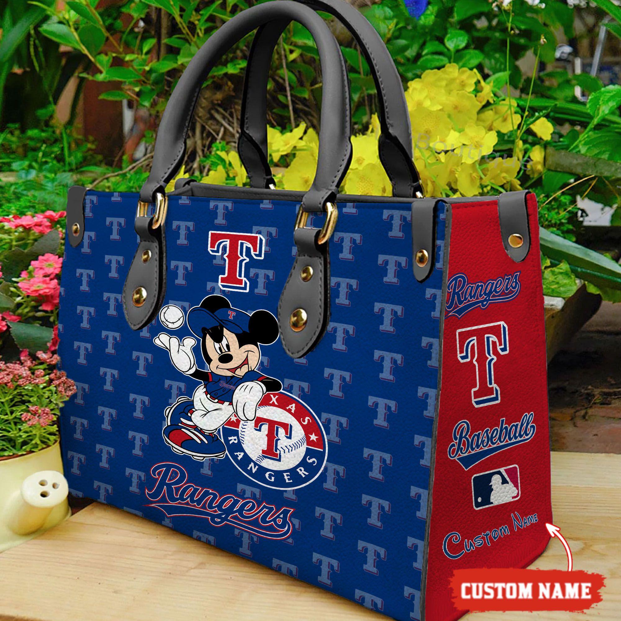 Texas Rangers Mickey Women Leather Hand Bag M1 0805DS005