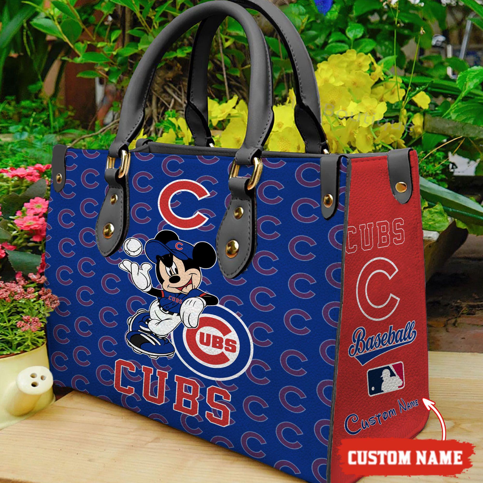 Chicago Cubs Mickey Women Leather Hand Bag M1 0805DS005