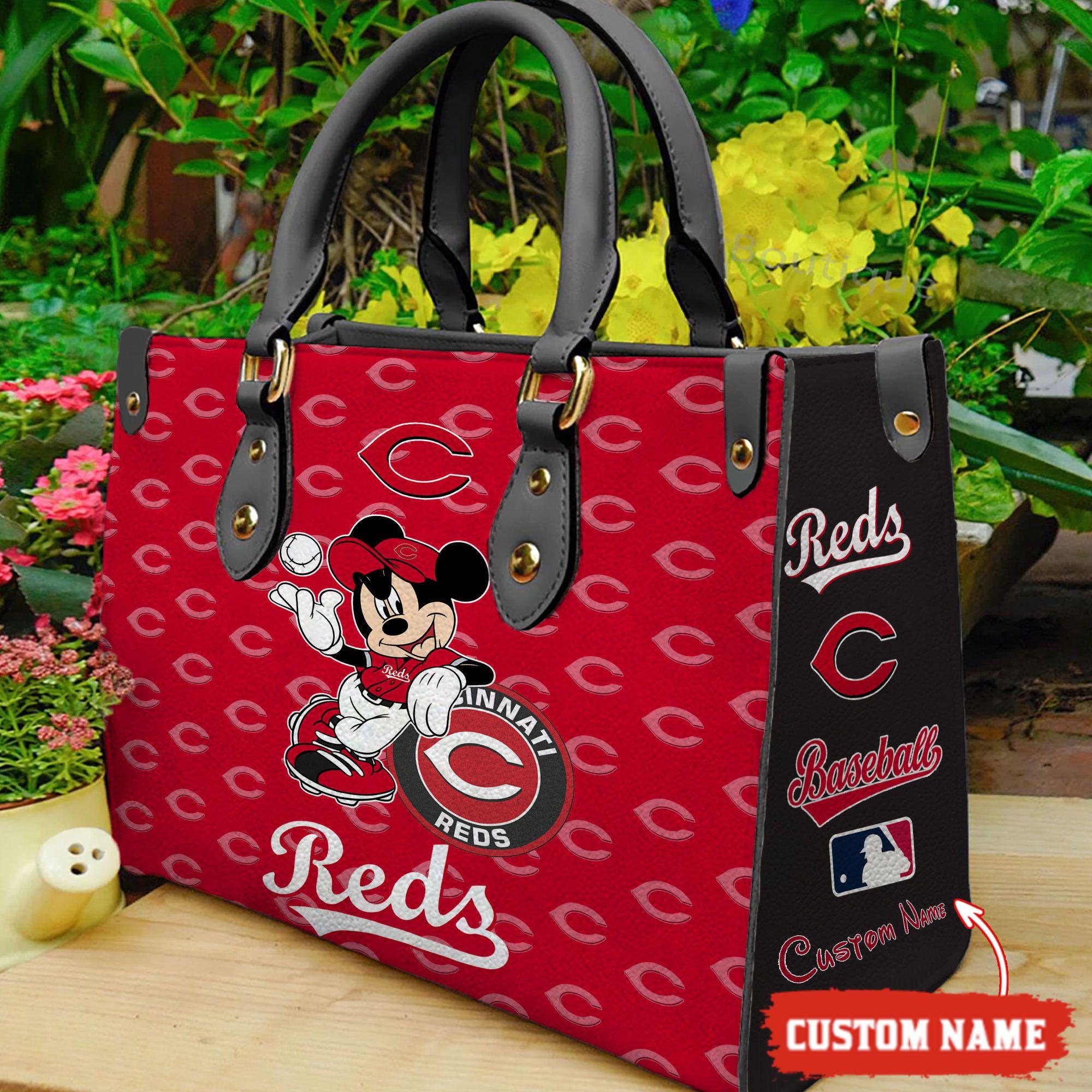 Cincinnati Reds Mickey Women Leather Hand Bag M1 0805DS005
