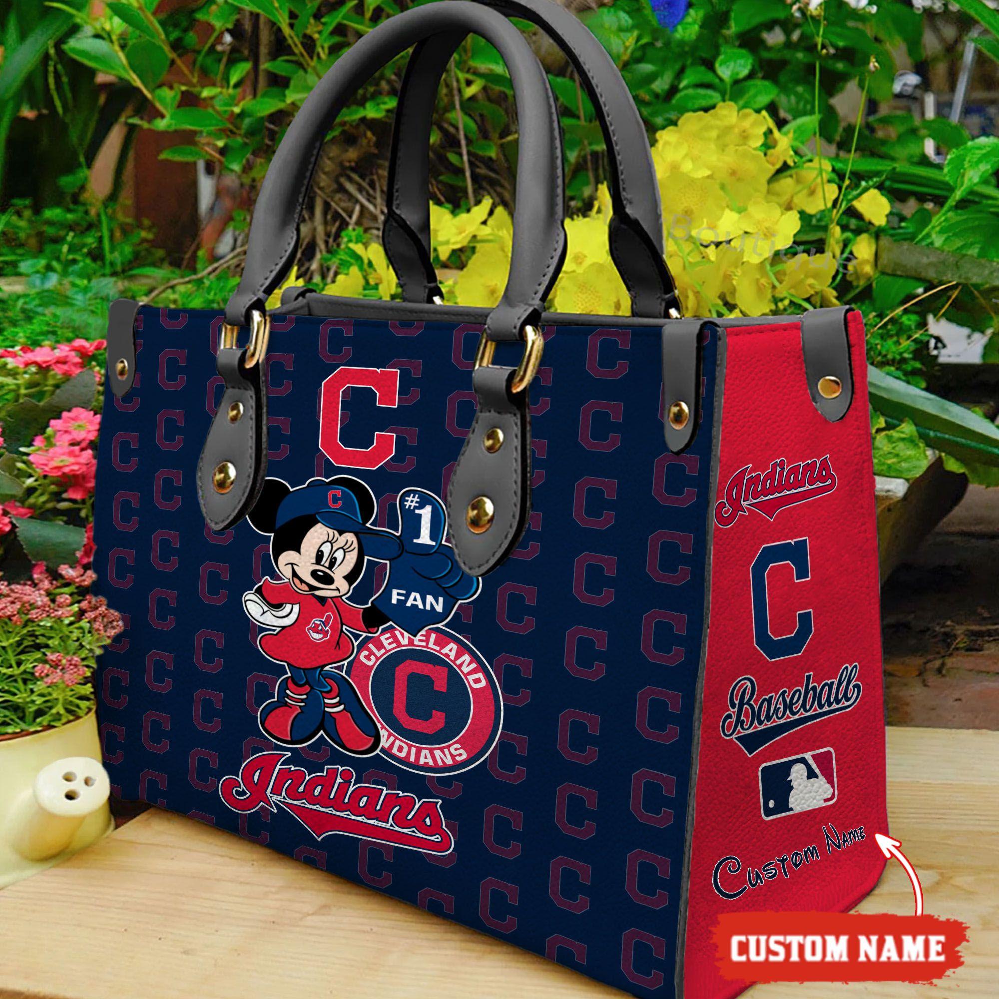 Cleveland Indians Minnie Women Leather Hand Bag M1 0805DS005