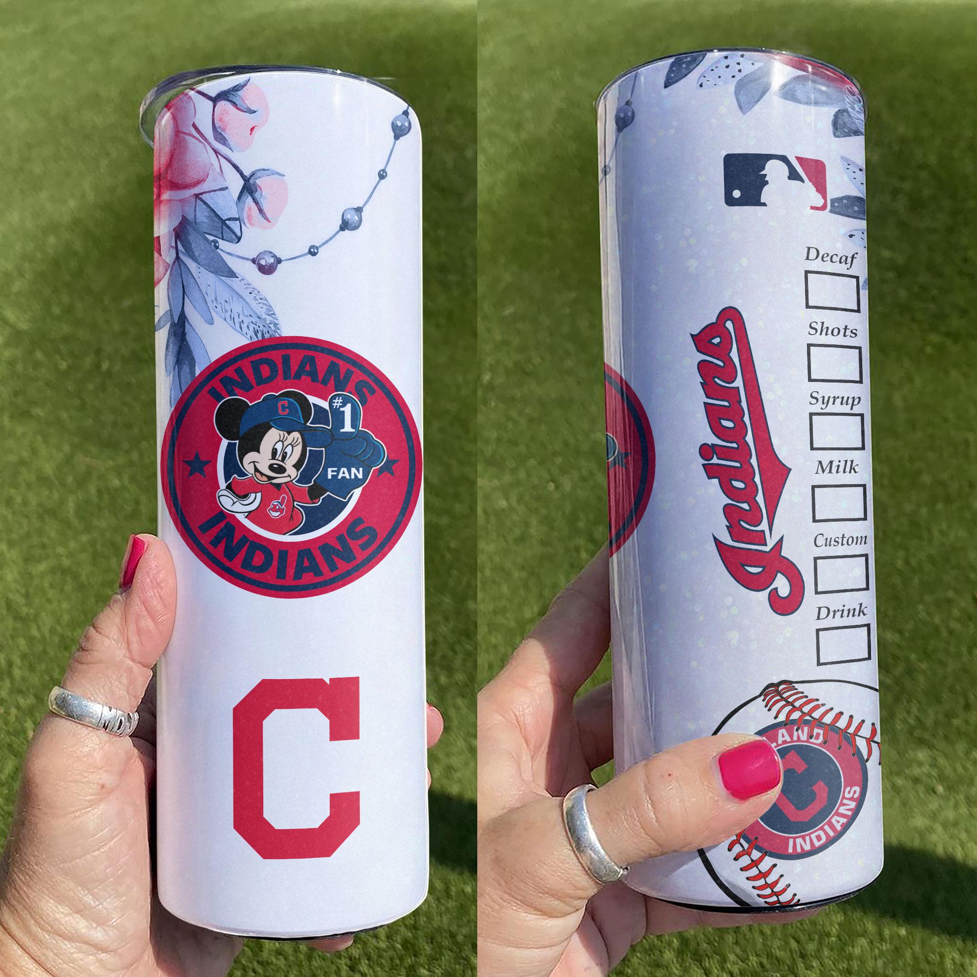Cleveland Indians Minnie Skinny Tumbler