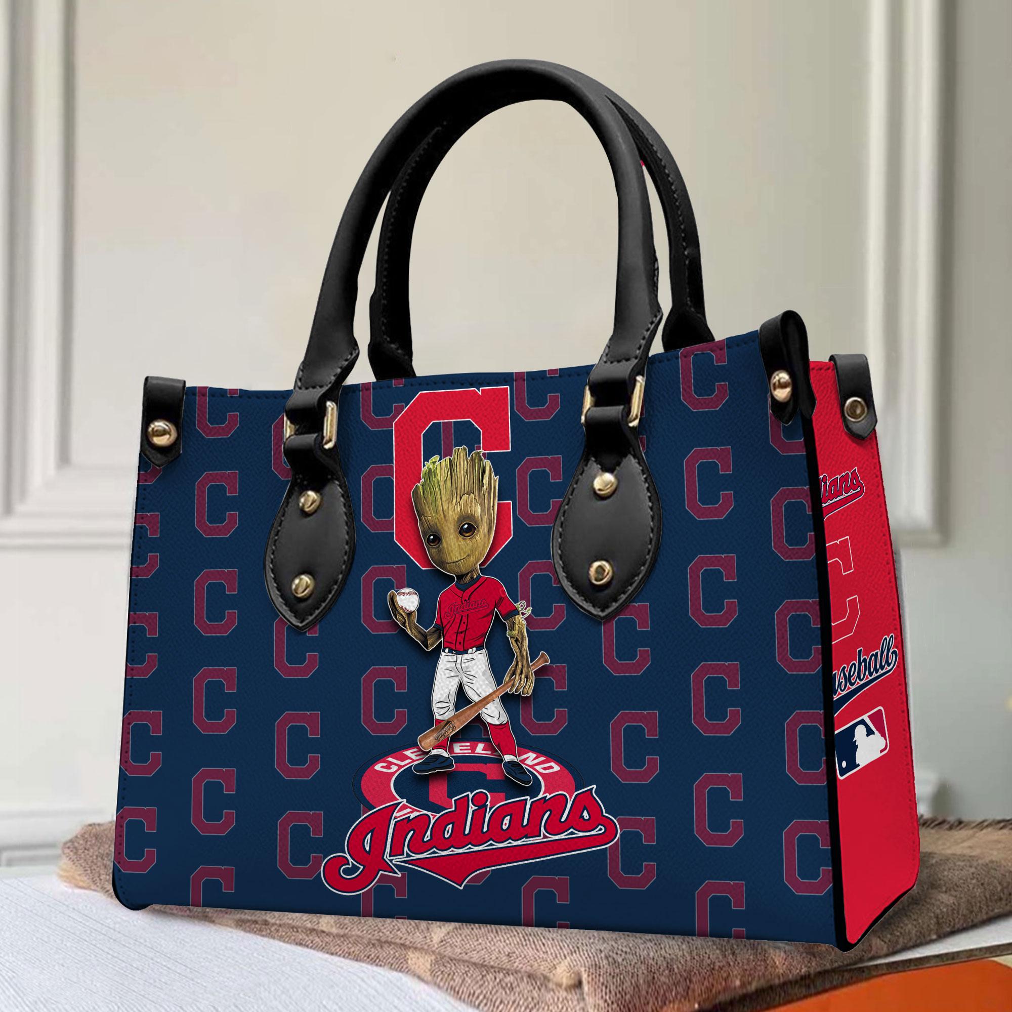 Cleveland Indians Groot Women Leather Hand Bag M1 